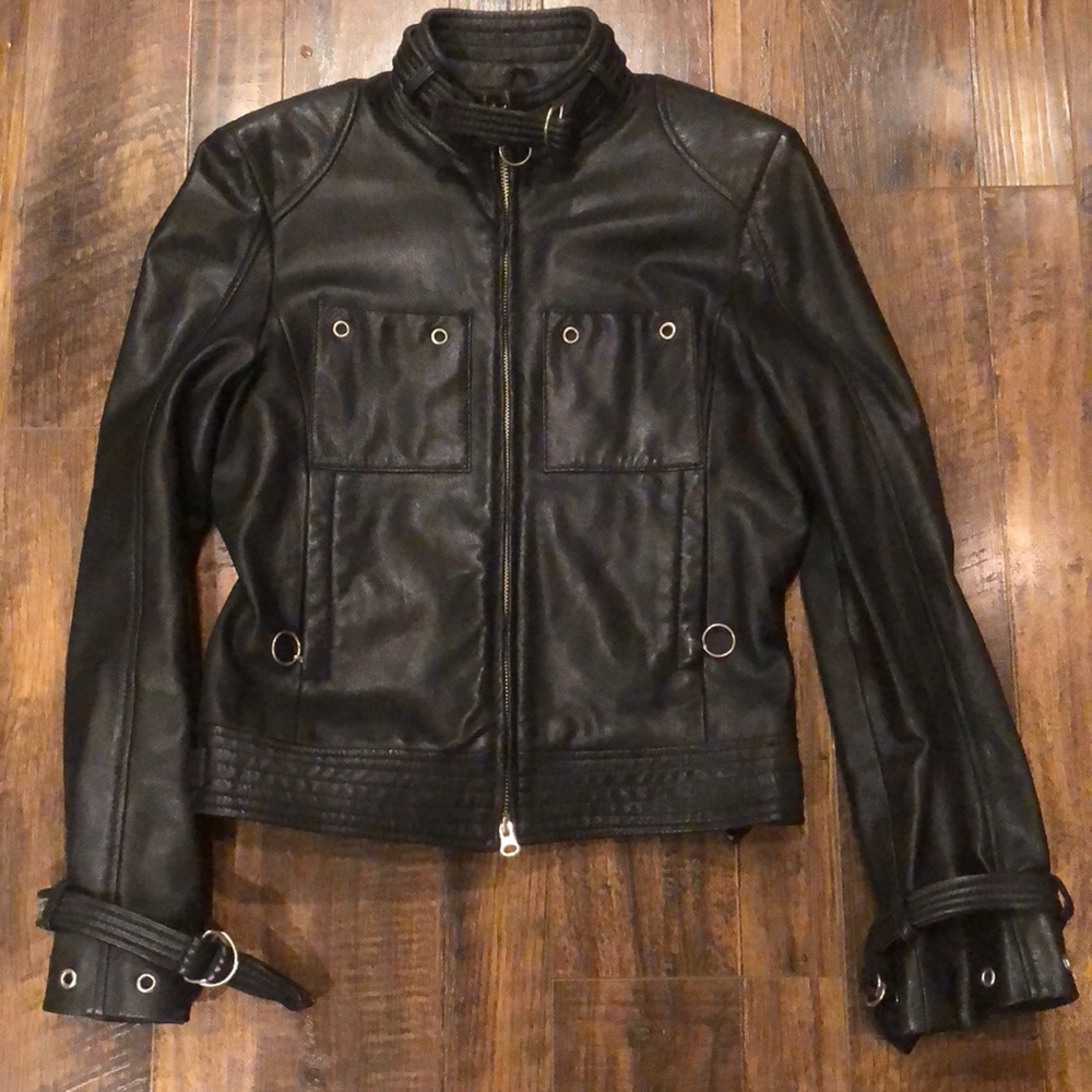 Women Leather Biker Jacket